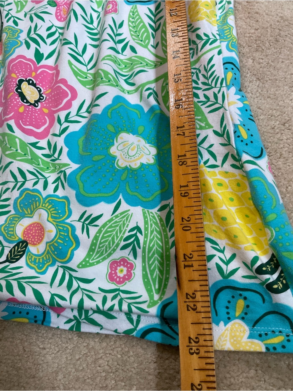 Talbots bundle pineapple floral Bright Floral Paisley Tops Set 20”by 22” cotton - Picture 7 of 8